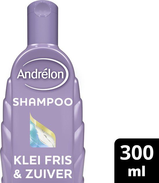 Andrélon Klei Fris & Zuiver Shampoo 300 ml - Geschikt voor Vet Haar