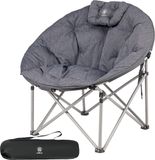 Merkloos / Sans marque Luxe Campingstoel Moonchair XXL - Grijs