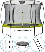 Exit Toys Silhouette Trampoline - ø244cm - Groen - Inclusief Ladder, Afdekhoes en Verankeringsset