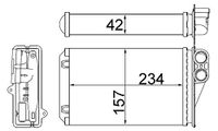 MAHLE Wärmetauscher, Innenraumheizung AH248000S