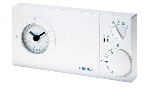 Eberle easy 3 st Thermostaat - Wit - Analoog