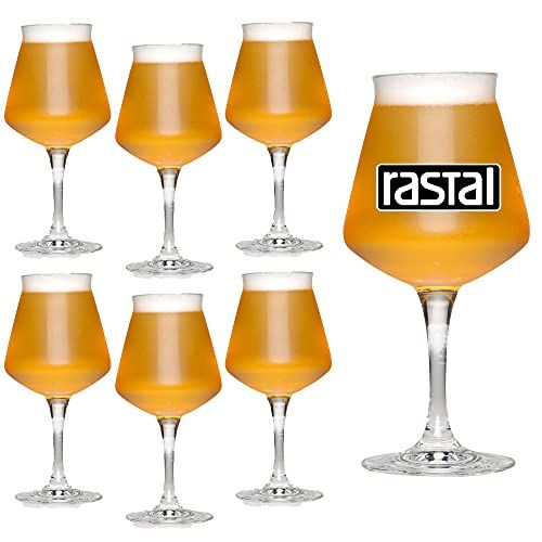 RASTAL - Set van 6 glazen model MINI TEKU - 33 cl. (11.6 Imp.fl.oz.) - Voor universeel bierproef