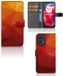 B2Ctelecom Book Case voor Motorola Moto G24 | G04 | G24 Power Polygon Red