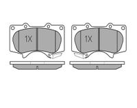 MEYLE Bremsbelagsatz, Scheibenbremse 0252402417/W Vorderachse | Compatibel met: MITSUBISHI PAJERO IV, PAJERO IV Van, TOYOTA HILUX VII Pick-up, HILUX VIII Pick-up, LAND CRUISER PRADO
