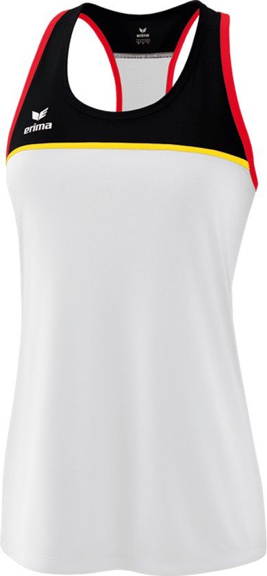 ERIMA Change Tanktop Dames - Wit/Zwart/Rood - Maat 42