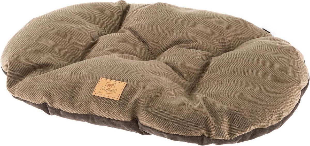 Ferplast Dierenkussen Stuart - 78 x 50 cm - Bruin