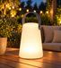 Florana Lampe de jardin rechargeable pour extérieur avec 15 couleurs RVB + blanc chaud, télécommande, variation sur 5 niveaux, 4 modes de changement de couleur, IP44 & USB-C **Produit de second choix – testé** Garden Care en blanc/gris