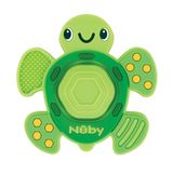 Nuby Teethe N' Pop sensorische bijtring - bijtspeelgoed voor baby's - vanaf 3 maanden - schildpad