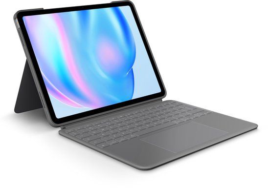 Logitech Combo Touch - Tablettoetsenbord - QWERTY US - International Smart Connector - Grijs