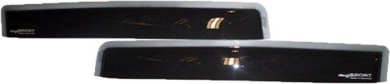 ClimAir Hyundai i20 5-deurs (BC3) 2020- Zijwindschermen Master Dark (achter) Zwart