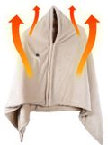 Silvergear Hoodie Deken 25-40°C - Fleece 150x80cm - 3 Standen - Beige