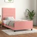 vidaXL Cadre de lit velours rose 90x200 cm