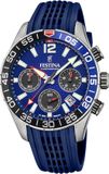 Festina Herenhorloge F20517/1 Blauw/Zilver Staal Analoog Quartz