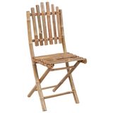 VidaXL 3064012 Chaise de jardin Siège de terrasse capitonné Bambou Bleu