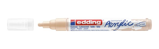 Edding 5300 Acrylic Marker - Medium - Beige