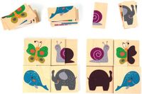 Andreu Toys educatief spel Grappige Schaduwen karton puzzel