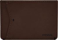 FOSSIL Joshua Vegan Cactus Card Case Espresso Donkerbruin