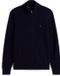Tommy Hilfiger Cardigan Bleu nuit Coton/Cachemire Taille L