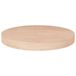 vidaXL Tafelblad rond Ø50x4 cm onbehandeld massief eikenhout