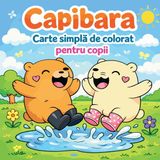 Capibara - Carte simplă de colorat pentru copii