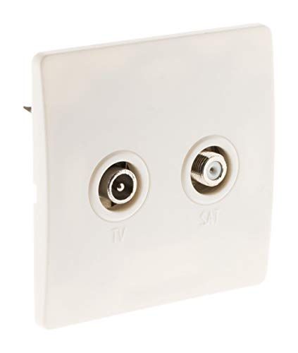Diwone Zenitech stekker, 9,52 SAT. wit