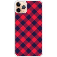 Tartan Rouge Bedrukt siliconen hoesje compatibel met iPhone 11 Pro