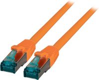 EFB Elektronik CAT6a sFTP kabel 0.25 meter Oranje
