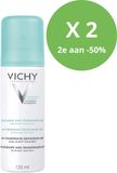 Vichy Antitranspiratie Deodorant 48U Spray duo - 2 x 125 ml PROMO