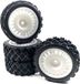 Absima 1:10 Rallywagen Rally Block Complete wielen Zwart 4 stuk(s)