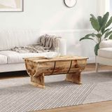 vidaXL Salontafel massief mangohout 88x50x40 cm bruin