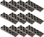 KOTARBAU® 400-delige set montagewiggen, kunststof, 150 x 44 x 20 mm, voor ramen, deuren, deurkozijnen, raamkozijnen, zwart