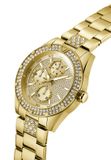 Guess Orion Quartz Analoog Horloge Goudkleurig Kast Gemaakt Van 100% Roestvrij Staal En Een Armband Van 100% Roestvrij Staal 44 GW1067G2, GW1067G3