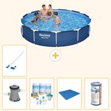 Bestway Rond Steel Pro Zwembad - 366 x 76 cm - Blauw