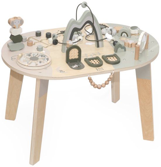 Label Label Houten Activiteitentafel - Olijfgroen