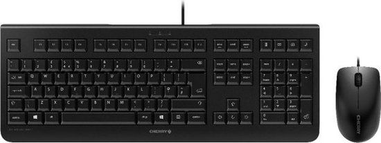 Cherry DC 2000 Toetsenbord en Muis Set USB QWERTY Italiaans Zwart