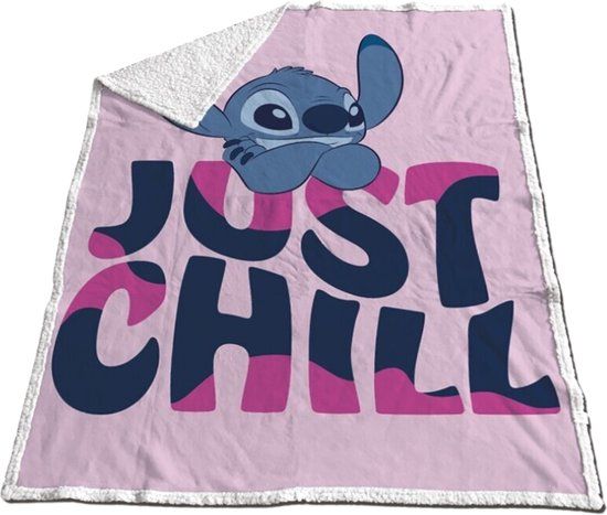 Lilo en Stitch Lilo & Stitch Fleece Plaid Roze 120 x 150 cm