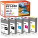 Canon PFI-030 Jeu de cartouches de couleur, 5 pièces, pour ImagePrograf TA-20/TA-30