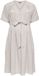 ONLY - OLMEVALOU METTE S/S V-NECK ABK DRESS WVN - Dames - Mini jurken - XL - Pumice Stone