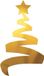 Fest-Dekor Gmbh Décoration suspendue Étoile de Noël 70 cm Doré Plastique