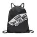 Vans Sac à dos unisexe, sac maxi, logo contrastant, imprimé, fin, tissé, noir