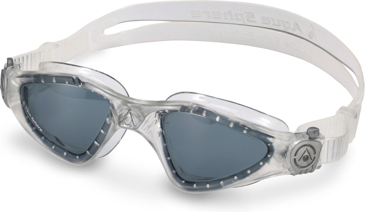 Aquasphere Kayenne - Zwembril - Volwassenen - Dark Lens - Transparant/Zilver
