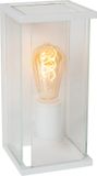 Lucide CLAIRE - Wandlamp Binnen/Buiten - 1xE27 - IP54 - Beweging & dag/nacht sensor - Wit