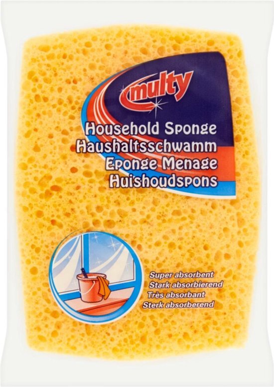 Multy Huishoudspons Hydrocel Geel