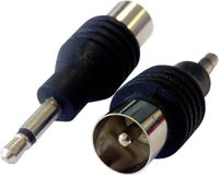 BRK Electronics Jackplug, Antenne Jackplug male 3.5 mm Antennestekker Coax Zilver