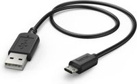 Hama Laad/Synchro kabel micro USB reversible 1.4m zwart