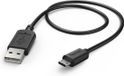 Hama Laad/Synchro kabel micro USB reversible 1.4m zwart