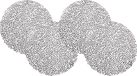 Krist+ Placemats - Rond - Zilver - Kunststof - 38 cm - Set van 4