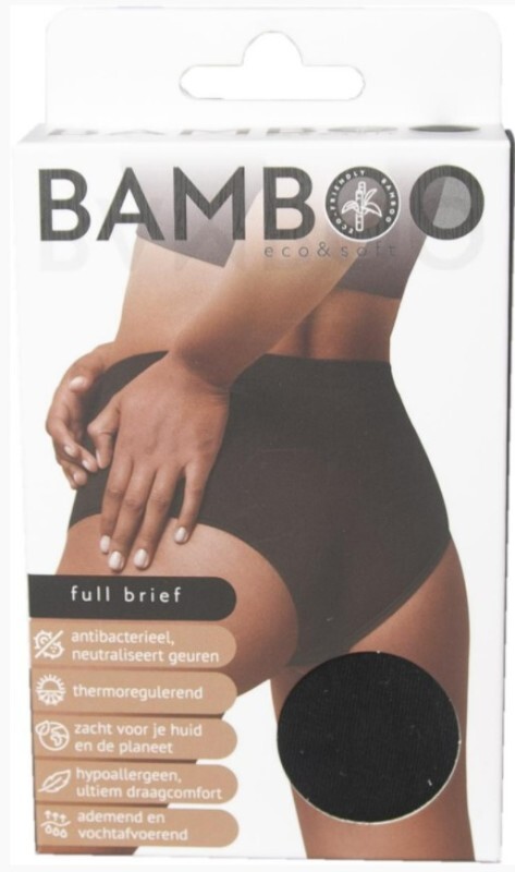 Bamboo Organic Full brief zwart xl 1st