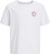 JACK&JONES Jongens T-shirt 128 Katoen Wit