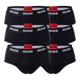HUGO Lot de 6 caleçons - Homme - Noir - XXL - Coton/Élasthanne